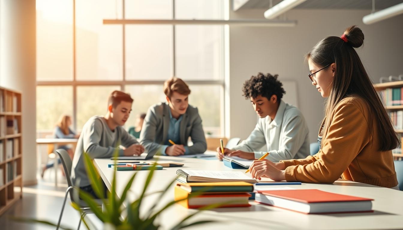 Modern university campus for students